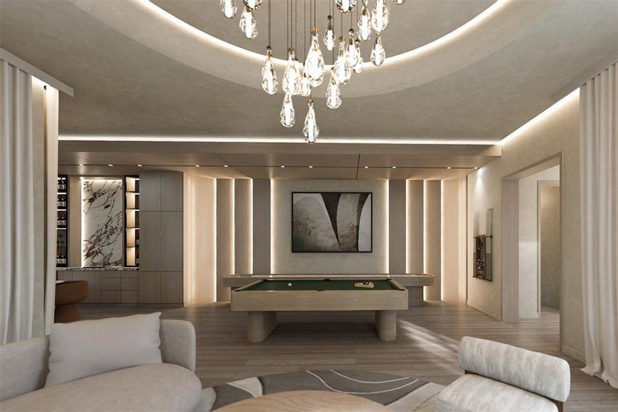 Furnished interior view inside a new home in , Dallas (Image 26).