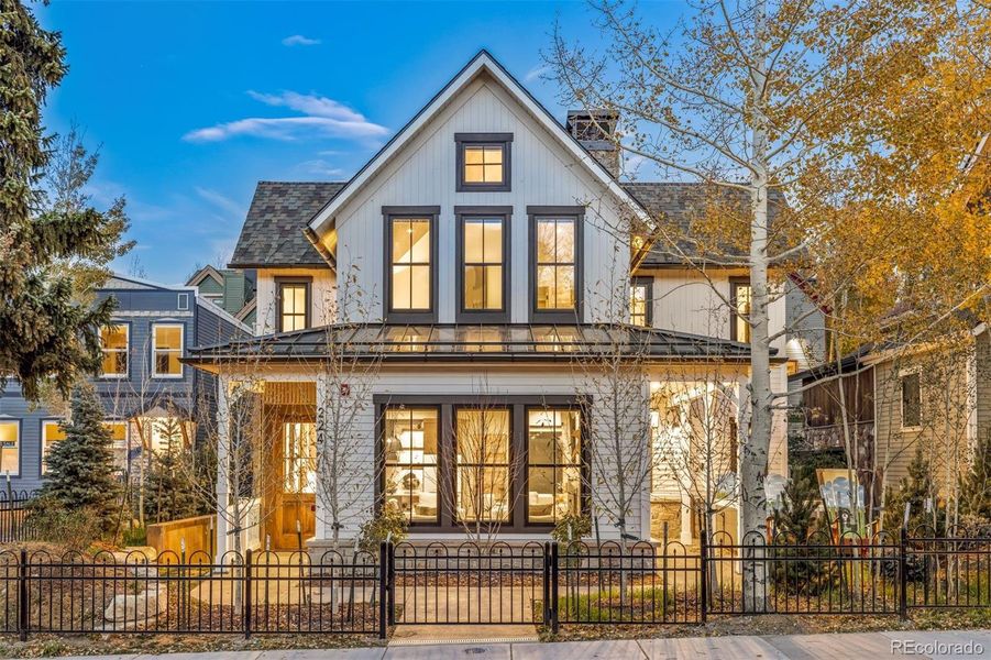 Front exterior of a new home in , Breckenridge, CO, highlighting curb appeal (Image 18).