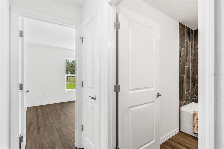 Hallway leading to Bedroom Two and Guest Bathroom