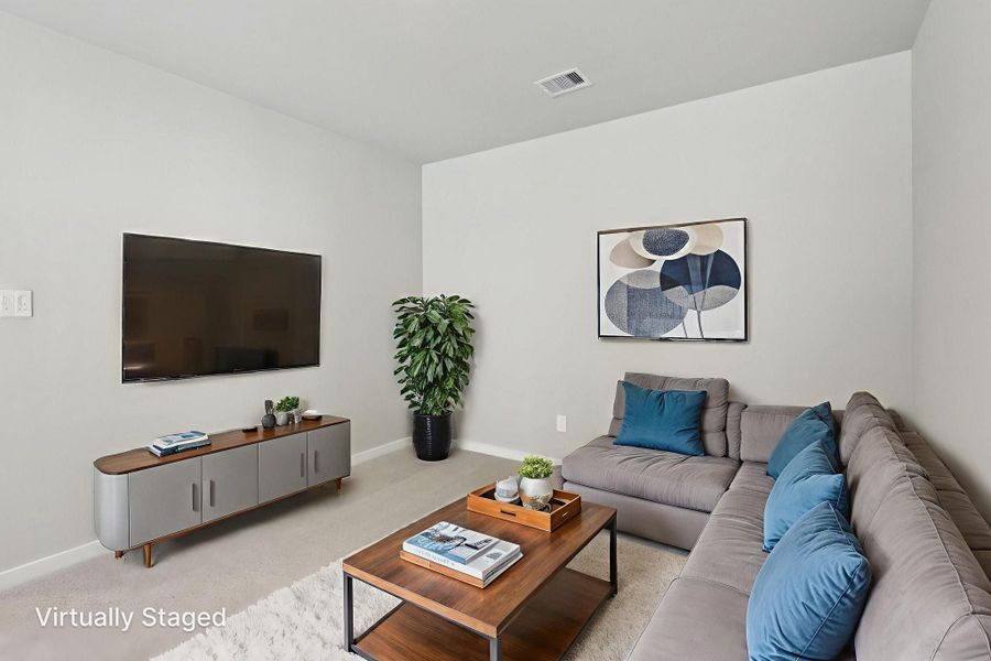 Furnished interior view inside a new home in Kemah Crossing - City Series, Kemah (Image 19). Furnished interior view inside a new home in Kemah Crossing - City Series, Kemah (Image 19).