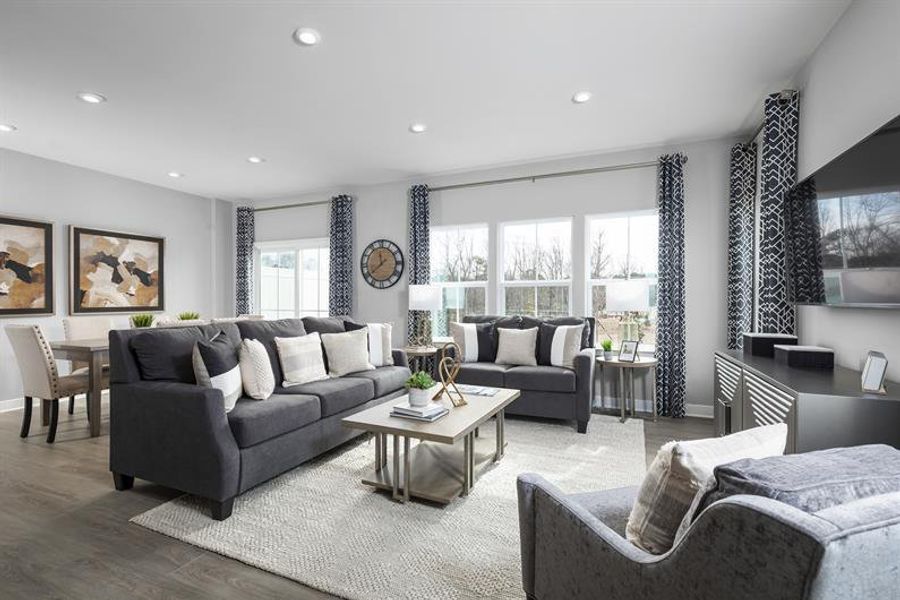 Furnished interior view inside a new home in Layton Hall, Mauldin (Image 8). Furnished interior view inside a new home in Layton Hall, Mauldin (Image 8).