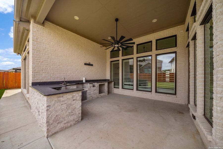 Exterior details and patio area of a home in Ladera, San Antonio (Image 28). Exterior details and patio area of a home in Ladera, San Antonio (Image 28).