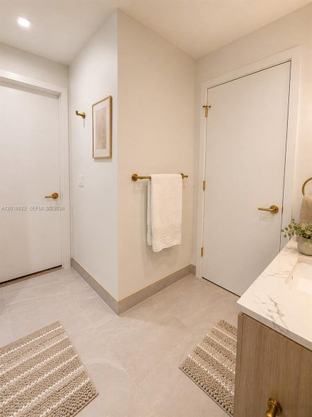 Furnished interior view inside a new home in , Miami (Image 12).