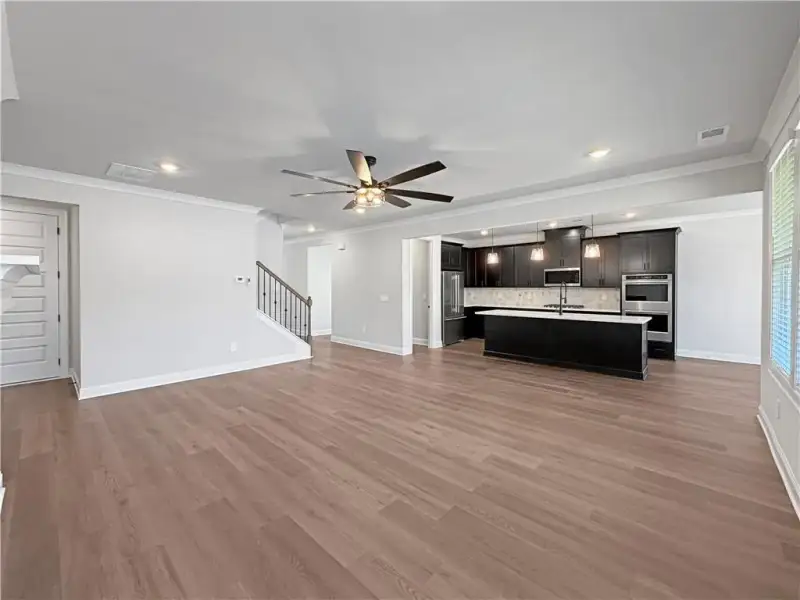 Spacious, unfurnished interior of a new home in Vines at Mill Creek - Legacy Series, Braselton (Image 21). Spacious, unfurnished interior of a new home in Vines at Mill Creek - Legacy Series, Braselton (Image 21).