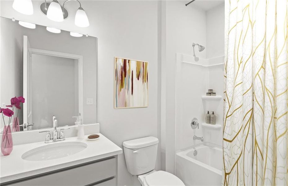 Furnished interior view inside a new home in Haverhill Estates, Dacula (Image 12).