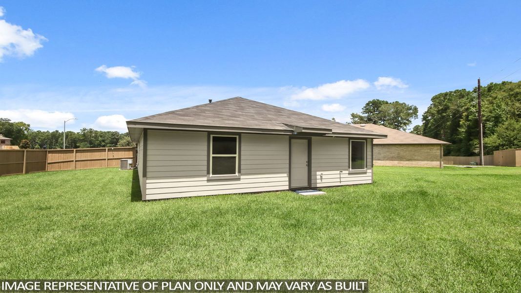 Exterior details and patio area of a home in Lexington Heights, Willis (Image 3). Exterior details and patio area of a home in Lexington Heights, Willis (Image 3).