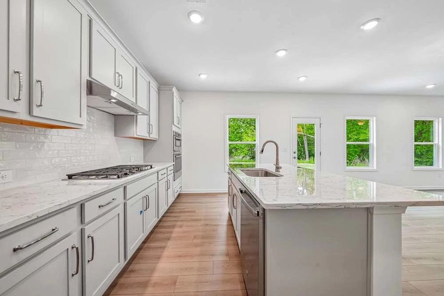 Representative Photo: Kitchen featuring Milan Collection Finishes