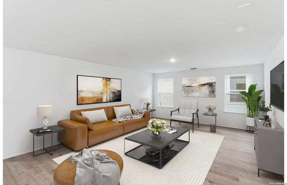 Furnished interior view inside a new home in Davis Ranch, San Antonio (Image 5).