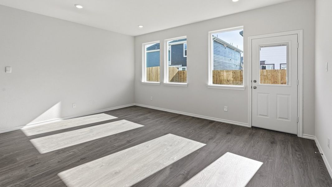Representative unfurnished interior of a home built from the Santiago by D.R. Horton in Arbor Trails South, Princeton (Image 12).