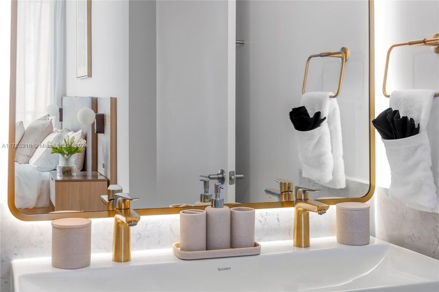 Furnished interior view inside a new home in , Miami (Image 27). Furnished interior view inside a new home in , Miami (Image 27).