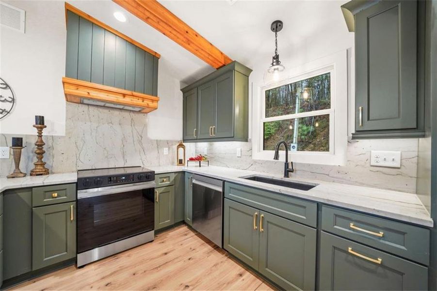 Furnished interior view inside a new home in , Ellijay (Image 6).