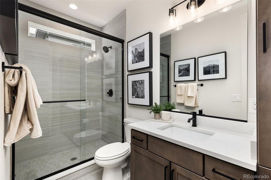 Furnished interior view inside a new home in Sterling Ranch 50s, Colorado Springs (Image 14). Furnished interior view inside a new home in Sterling Ranch 50s, Colorado Springs (Image 14).