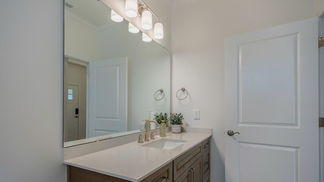Furnished interior view inside a new home in The Villas at Pinewood, Asheboro (Image 9). Furnished interior view inside a new home in The Villas at Pinewood, Asheboro (Image 9).