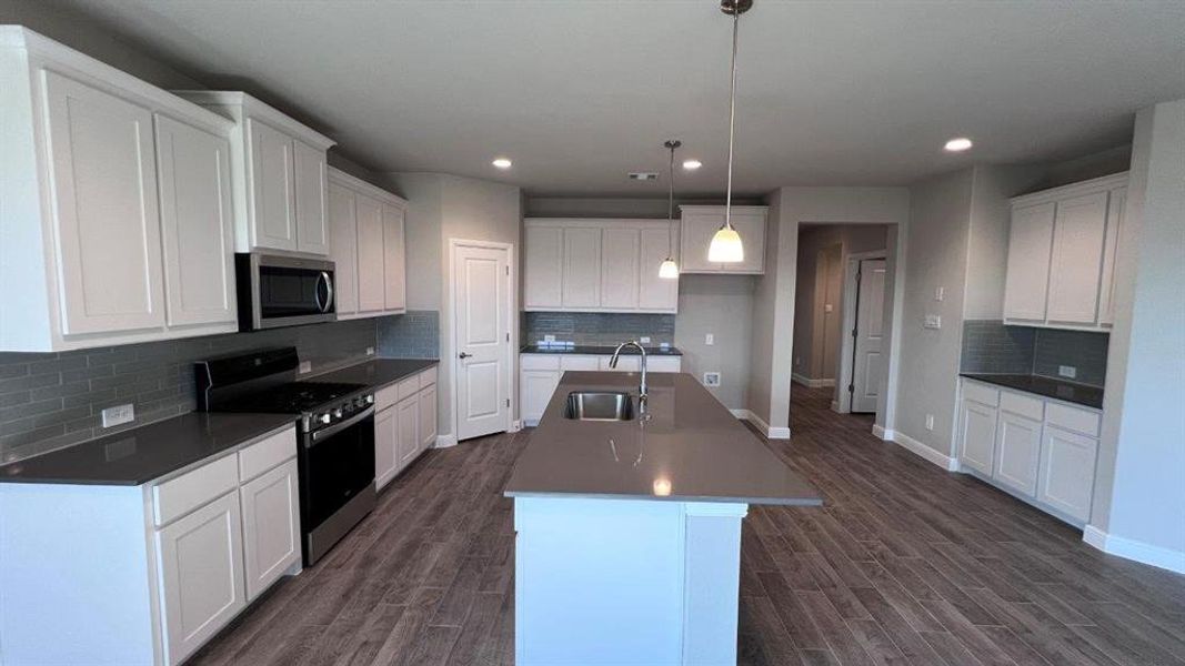 Furnished interior view inside a new home in Bluestem, Rhome (Image 7).