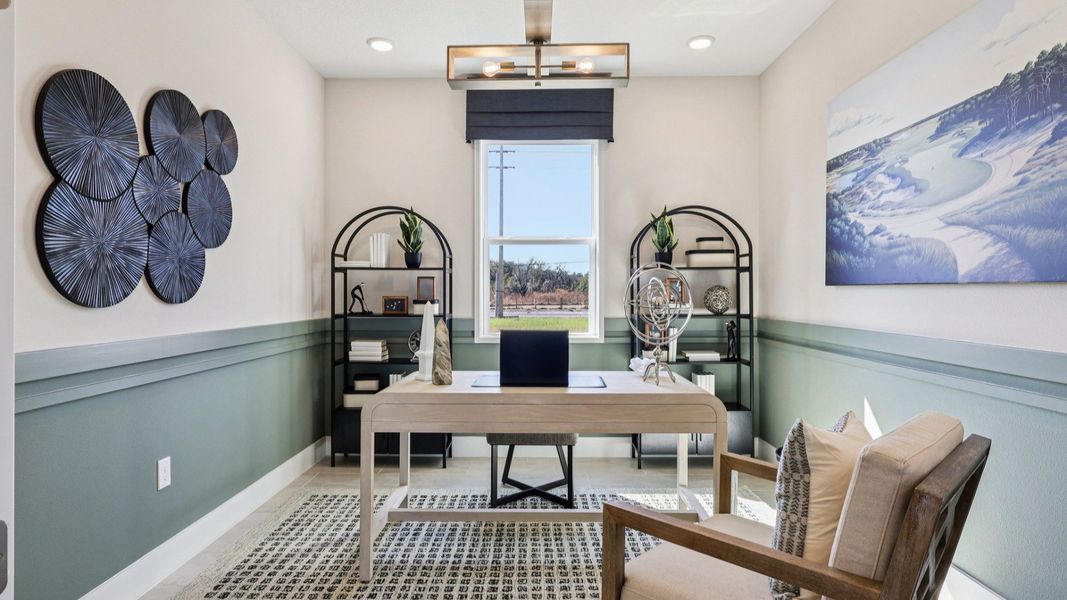 The Mangrove Model Floorplan Office Space by DRB Homes