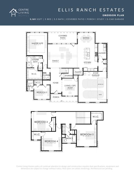 2D floor plan layout of this home in Ellis Ranch Estates, Waxahachie, TX (Image 5). 2D floor plan layout of this home in Ellis Ranch Estates, Waxahachie, TX (Image 5).