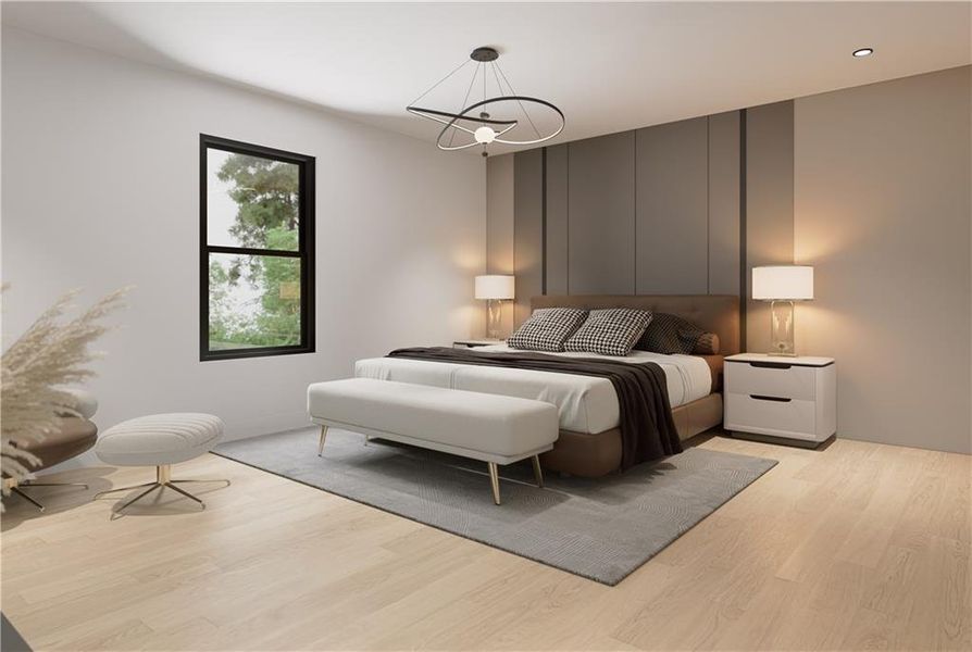 Furnished interior view inside a new home in , Sugar Hill (Image 38).