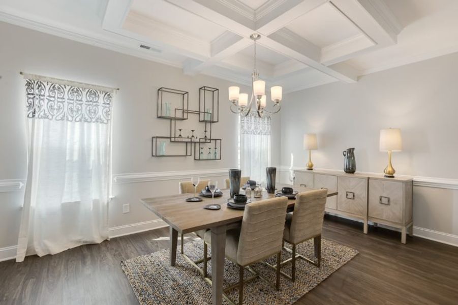 Representative furnished interior of a home built from the Hanover by Keystone Homes NC in Council Creek, Graham (Image 6).