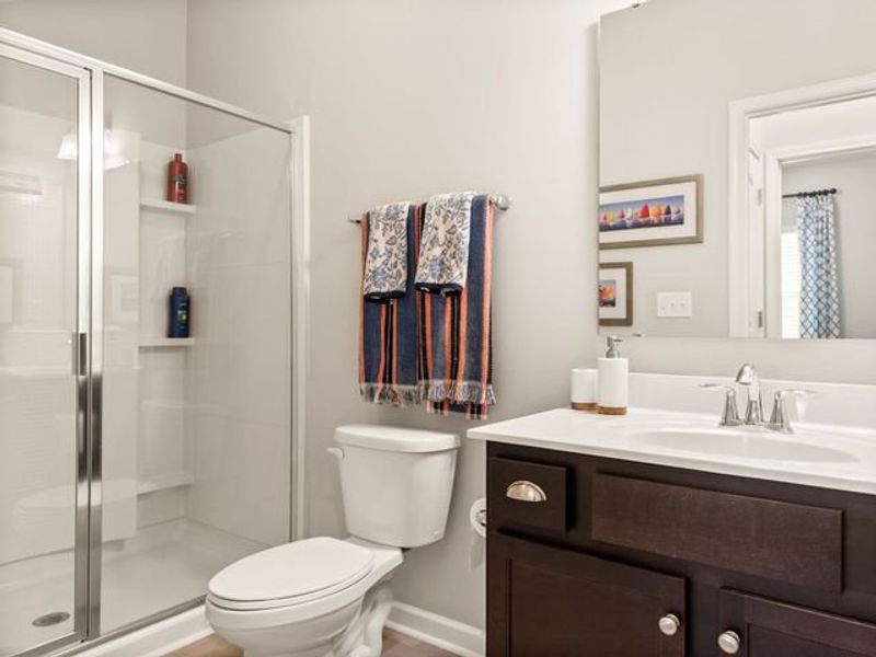 Representative furnished interior of a home built from the Cyprus by True Homes in Mooreland Oaks, Mount Holly (Image 28).