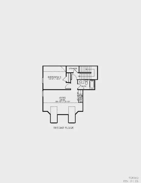 2D floor plan layout for the Torino by Epcon Communities in Lakeside at Millican Reserve, College Station, TX (Image 22). 2D floor plan layout for the Torino by Epcon Communities in Lakeside at Millican Reserve, College Station, TX (Image 22).