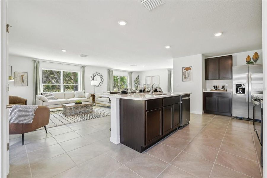 Furnished interior view inside a new home in Sherman Oaks, Brooksville (Image 5). Furnished interior view inside a new home in Sherman Oaks, Brooksville (Image 5).