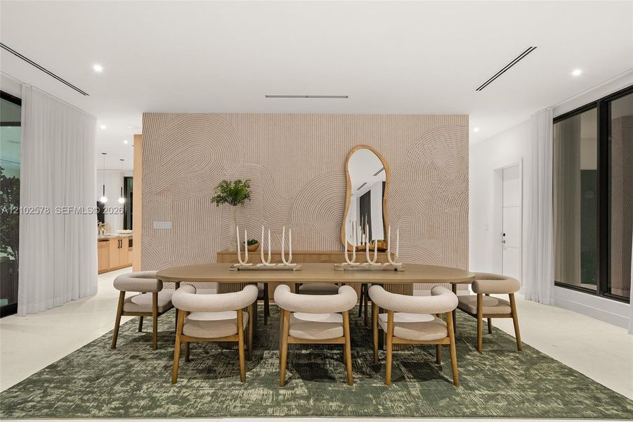 Furnished interior view inside a new home in , Miami (Image 54).