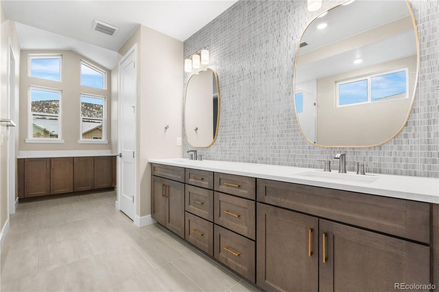 Furnished interior view inside a new home in Autograph at Lyric, Lone Tree (Image 8).