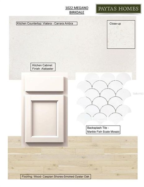 Sample of building materials used in homes in The Reserve at Victoria, Deland (Image 12).