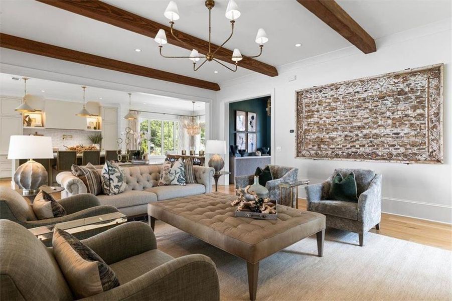 Furnished interior view inside a new home in , Roswell (Image 56).