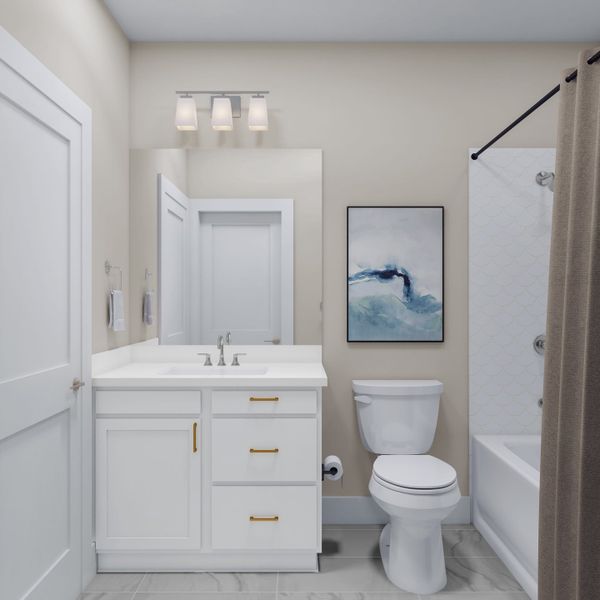 Representative furnished interior of a home built from the Trieste by Tri Pointe Homes in Dunham Pointe, Cypress (Image 5).