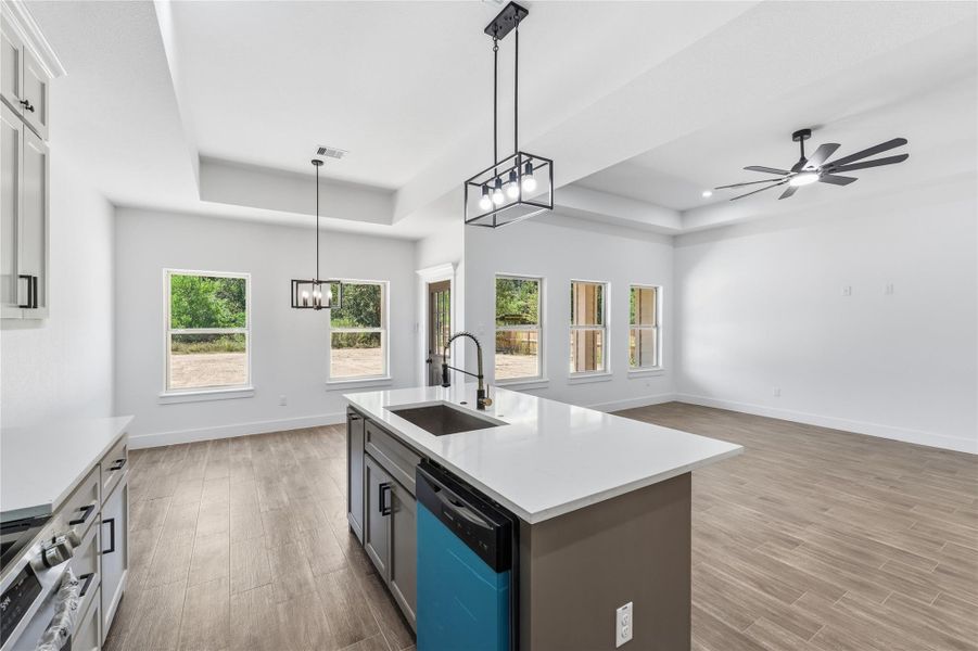 Furnished interior view inside a new home in , Huffman (Image 7).