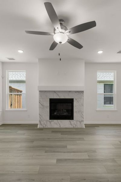 Representative unfurnished interior of a home built from the Cypress by UnionMain Homes in Edgewater, Fate (Image 37).