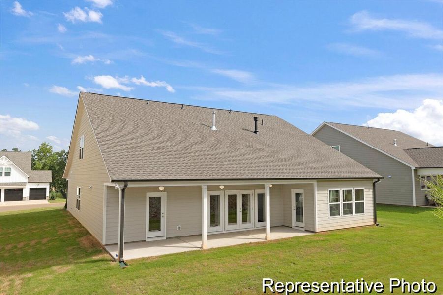 Exterior details and patio area of a home in , Ridgeville (Image 25).