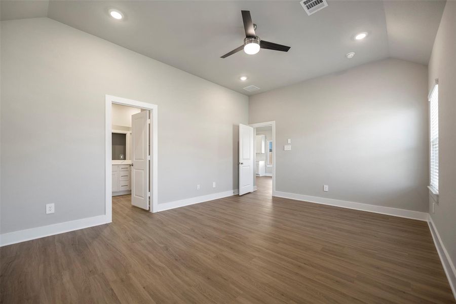 Peaceful and private, perfectly placed at the rear of the home.