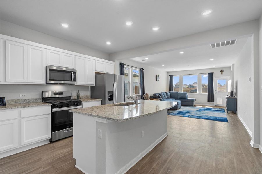 Furnished interior view inside a new home in The Ridge at Trinity Ranch, Elgin (Image 13).