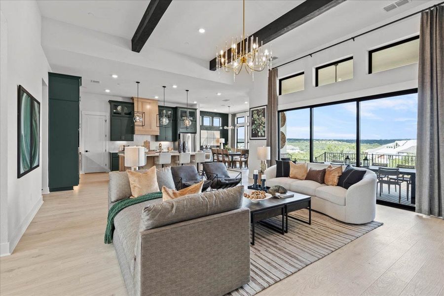 Furnished interior view inside a new home in Sweetwater, Austin (Image 33).