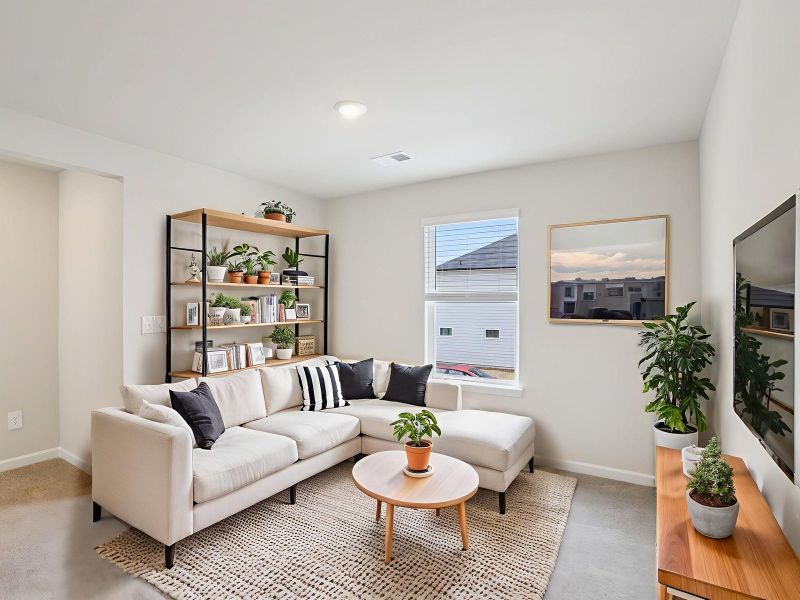 Furnished interior view inside a new home in Hawthorne Station, College Park (Image 7).