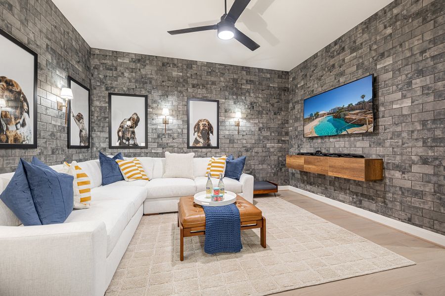 Representative furnished interior of a home built from the The Jacksboro by David Weekley Homes in Briggs Ranch – Signature Legacy Series, San Antonio (Image 10).