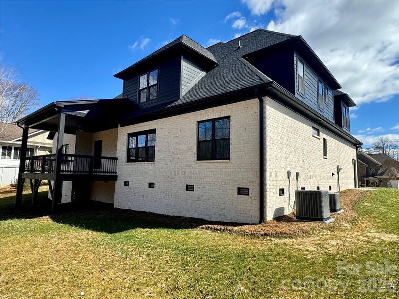 Exterior details and patio area of a home in , Hickory (Image 3).