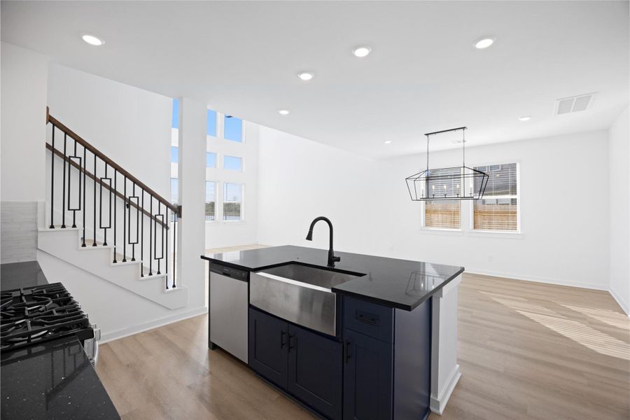 Furnished interior view inside a new home in Kendall Lakes, Alvin (Image 5). Furnished interior view inside a new home in Kendall Lakes, Alvin (Image 5).