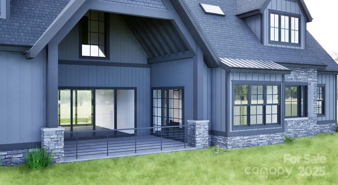 Exterior details and patio area of a home in , Weaverville (Image 4). Exterior details and patio area of a home in , Weaverville (Image 4).