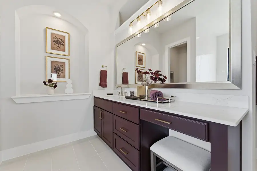Representative furnished interior of a home built from the Laguna III by CastleRock Communities in Lakesong, Grand Prairie (Image 40).