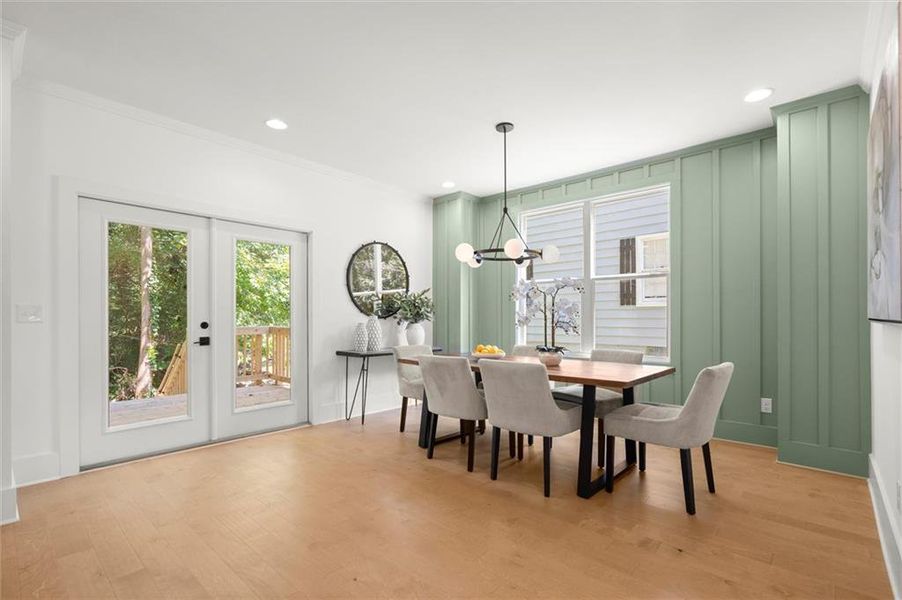 Furnished interior view inside a new home in , Atlanta (Image 28).