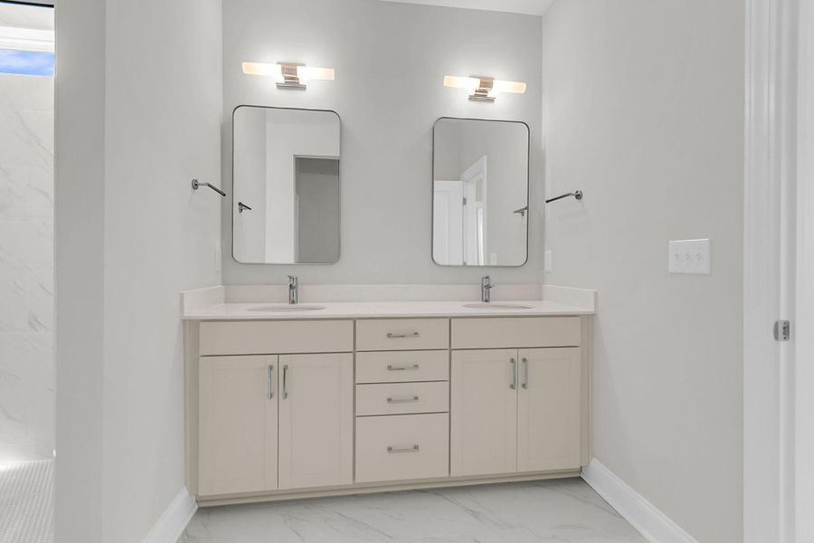Furnished interior view inside a new home in Tidewater at Lakes of Cane Bay, Summerville (Image 6).