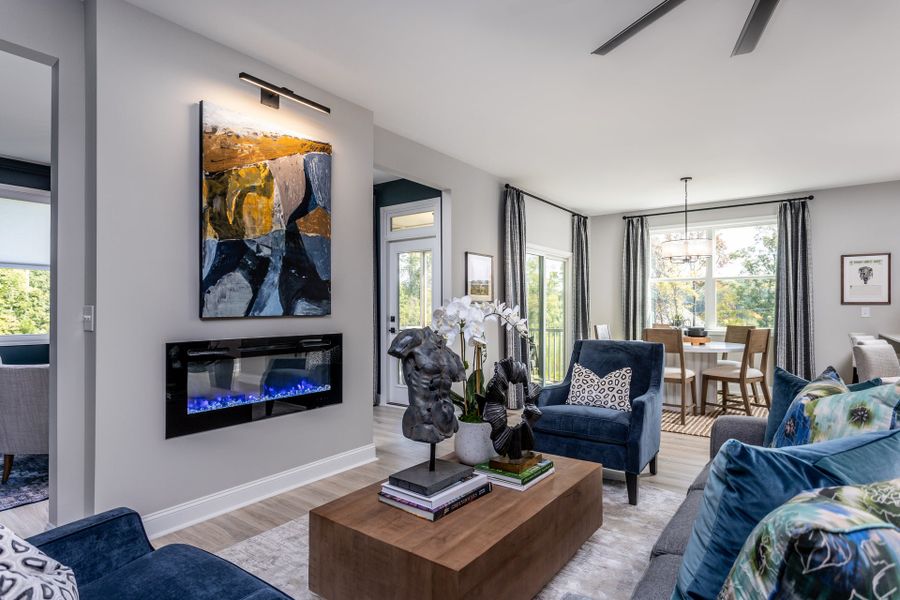 Representative furnished interior of a home built from the Clark by McKee Homes in Legacy Lakes, Aberdeen (Image 13).