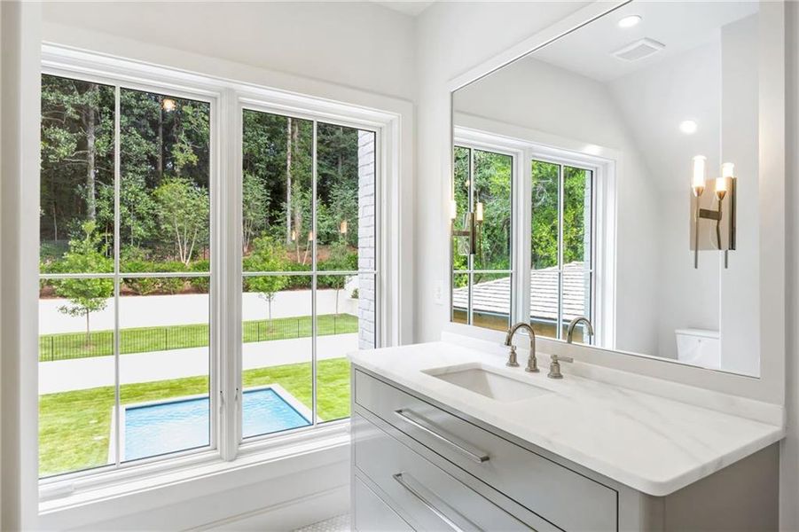 Furnished interior view inside a new home in , Atlanta (Image 11).