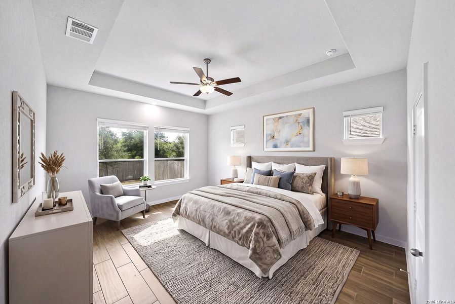 Furnished interior view inside a new home in Davis Ranch 60', San Antonio (Image 14).