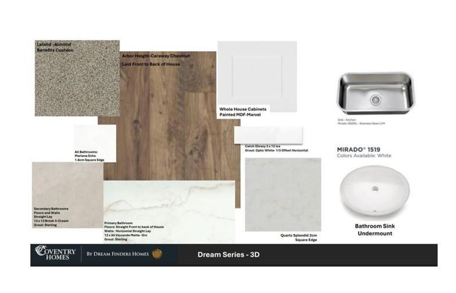 Sample of building materials used in homes in Laurel Landing, Alvin (Image 4).