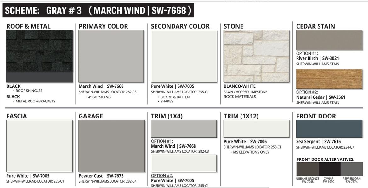 Sample of building materials used in homes in Goodnight Ranch, Austin (Image 28).