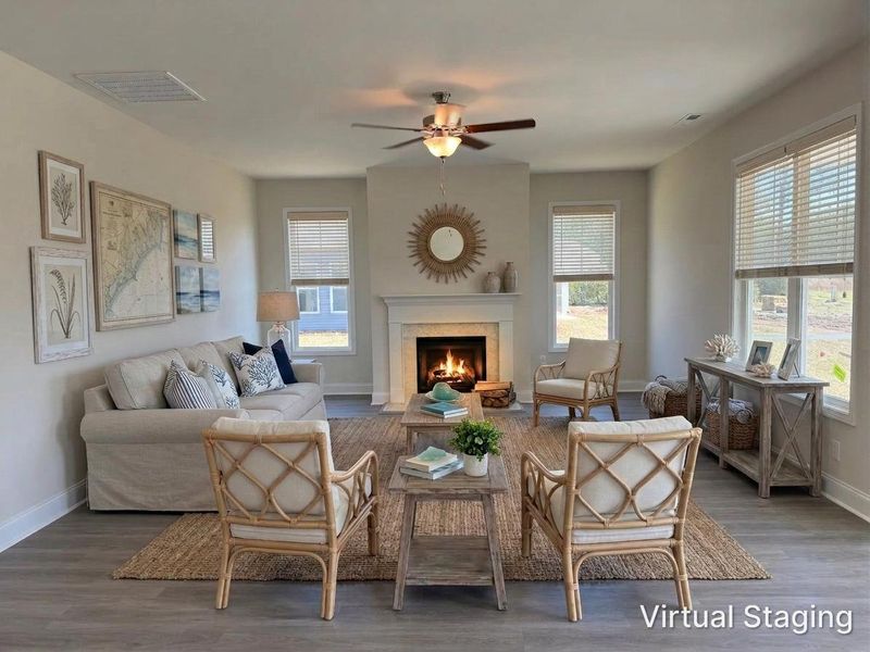 Furnished interior view inside a new home in Brierwood, Shallotte (Image 5).
